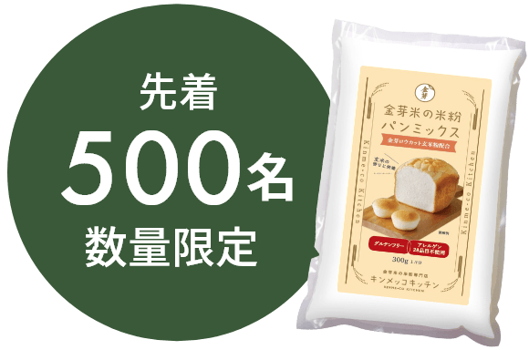 先着500名数量限定
